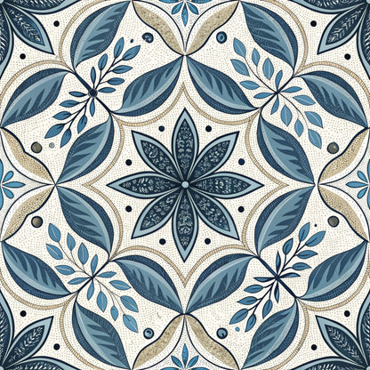 Harbor Blossoms Pattern 23 Minky Fabric