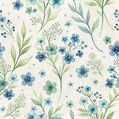 Harbor Blossoms Pattern 25 Minky Fabric
