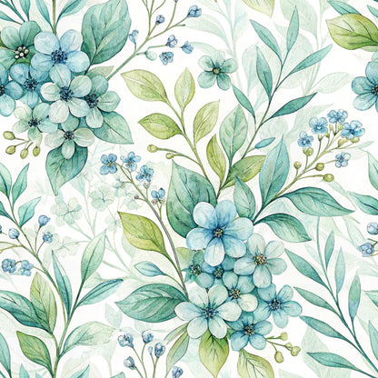 Harbor Blossoms Pattern 2 Minky Fabric