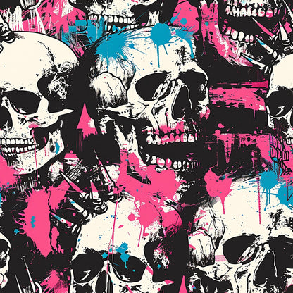 Mohawk Mayhem Pattern 1 Minky Fabric