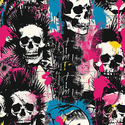 Mohawk Mayhem Pattern 3 Minky Fabric