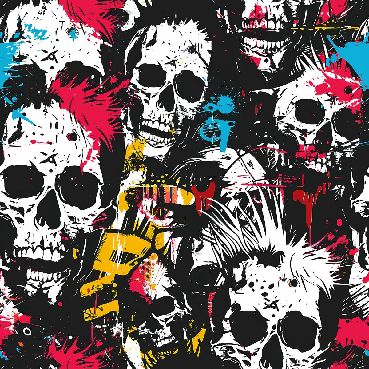 Mohawk Mayhem Pattern 4 Minky Fabric