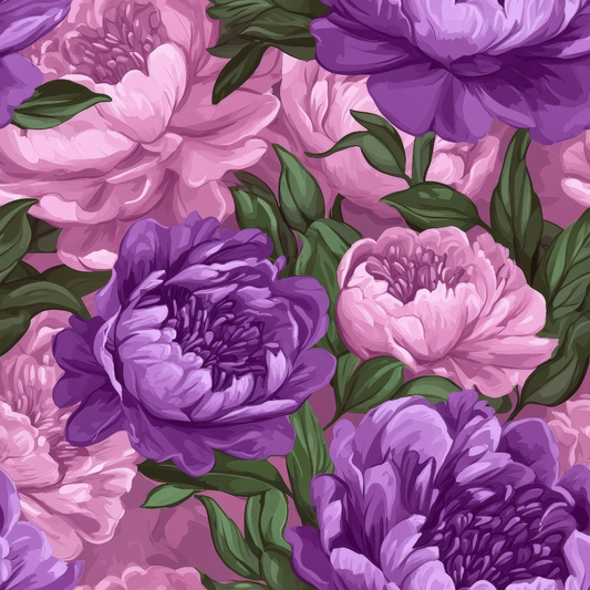 Lilac Petal Dreams Pattern 1 Minky Fabric