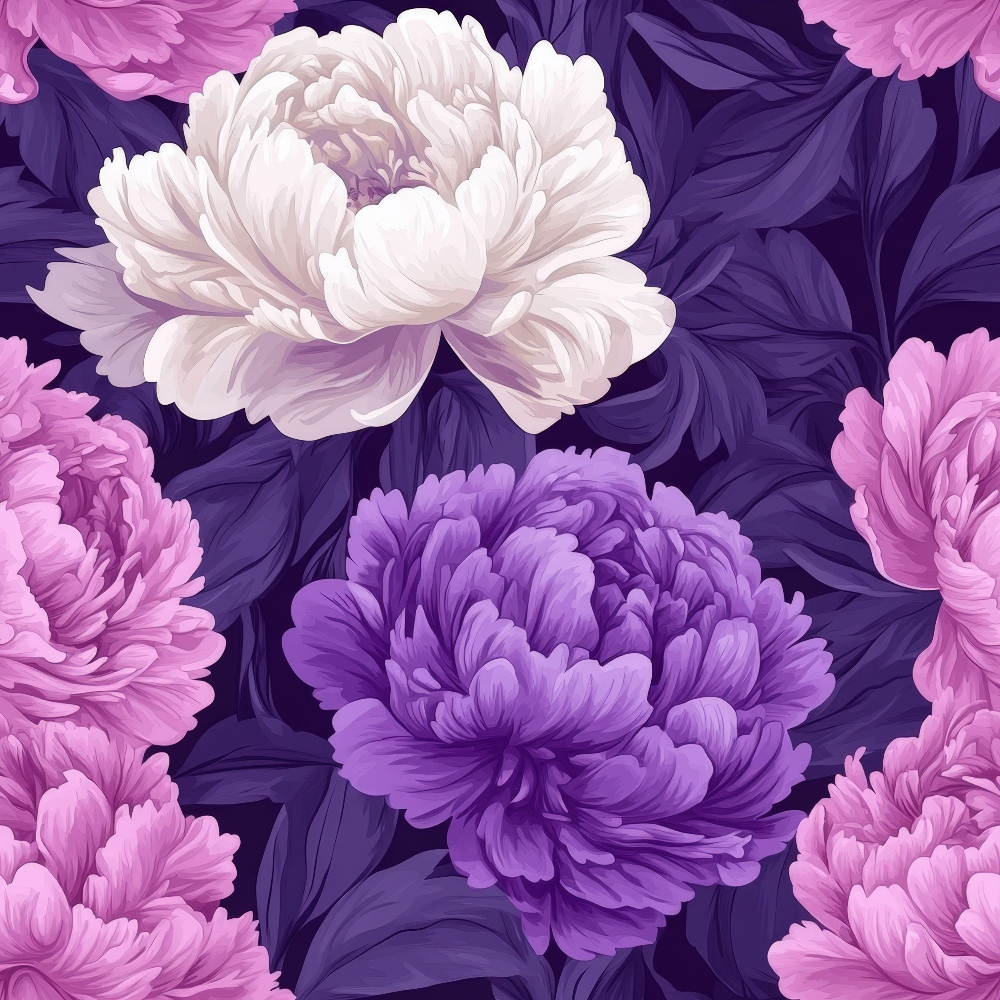 Lilac Petal Dreams Pattern 2 Minky Fabric