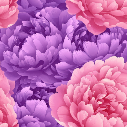 Lilac Petal Dreams Pattern 3 Minky Fabric