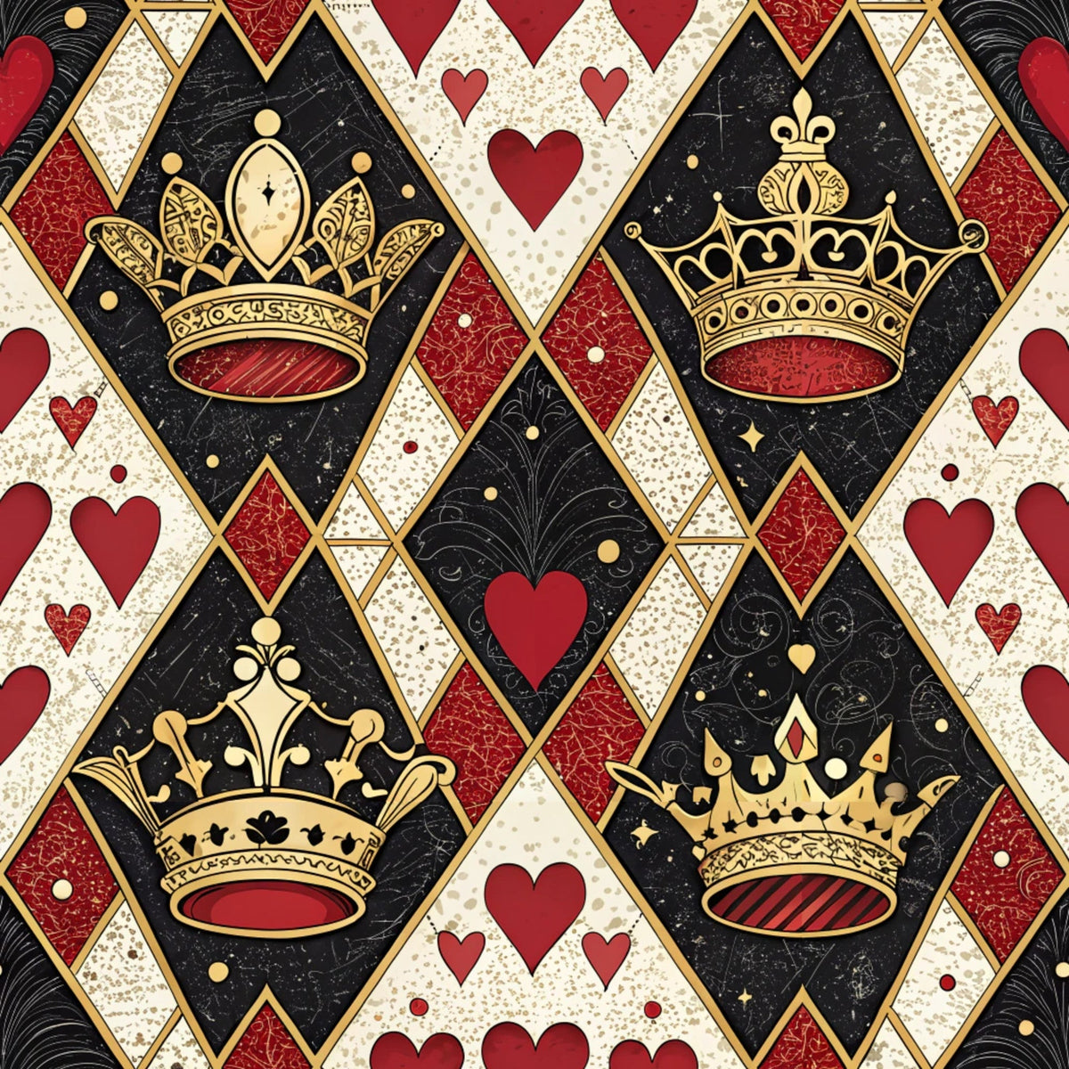 Gilded Valentine Pattern 10 Minky Fabric