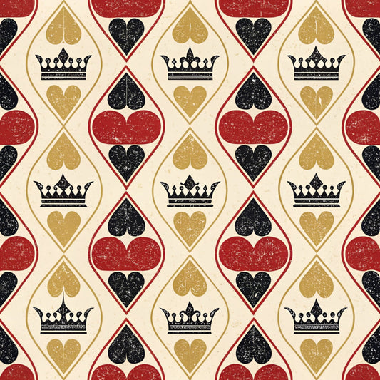 Queen of Hearts Pattern 13 Quilting Cotton Fabric