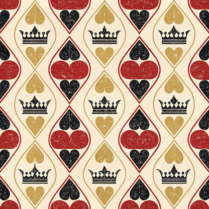 Queen of Hearts Pattern 13 Quilting Cotton Fabric