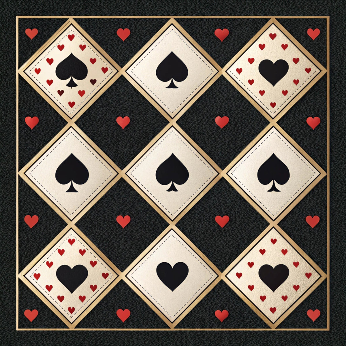 Gilded Valentine Pattern 16 Minky Fabric