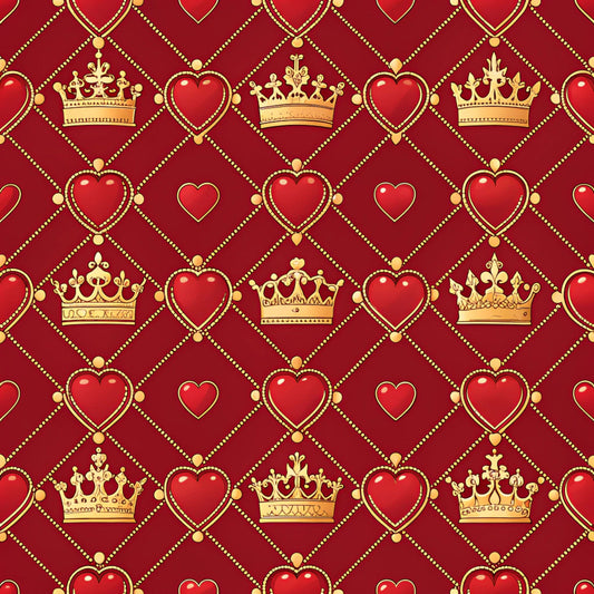 Queen of Hearts Pattern 21 Quilting Cotton Fabric