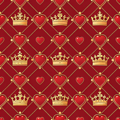 Queen of Hearts Pattern 21 Quilting Cotton Fabric