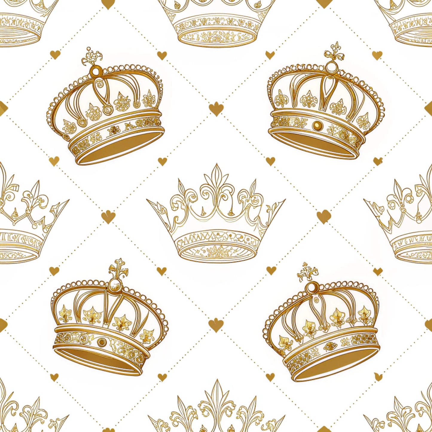 Queen of Hearts Pattern 22 Quilting Cotton Fabric