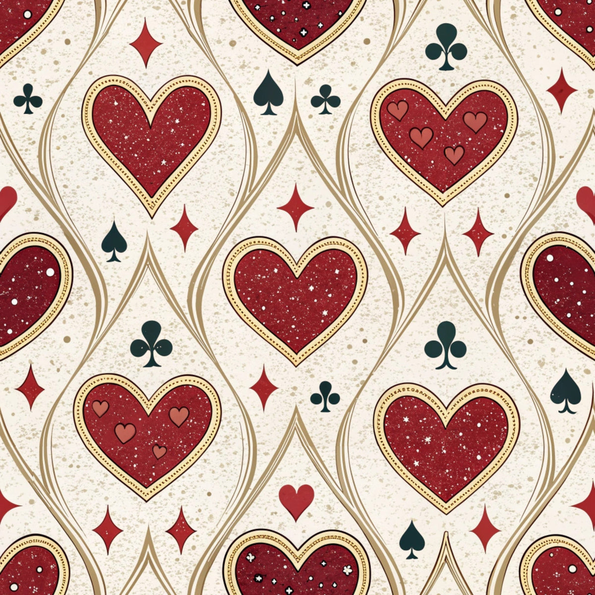 Gilded Valentine Pattern 2 Minky Fabric