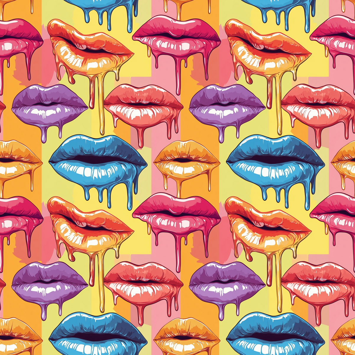 Melting Kisses Pattern 10 Minky Fabric