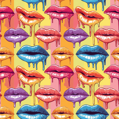Melting Kisses Pattern 10 Minky Fabric