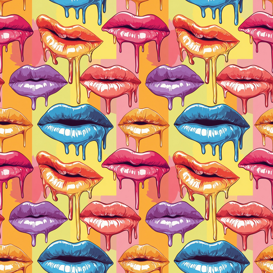 Melting Kisses Pattern 10 Minky Fabric