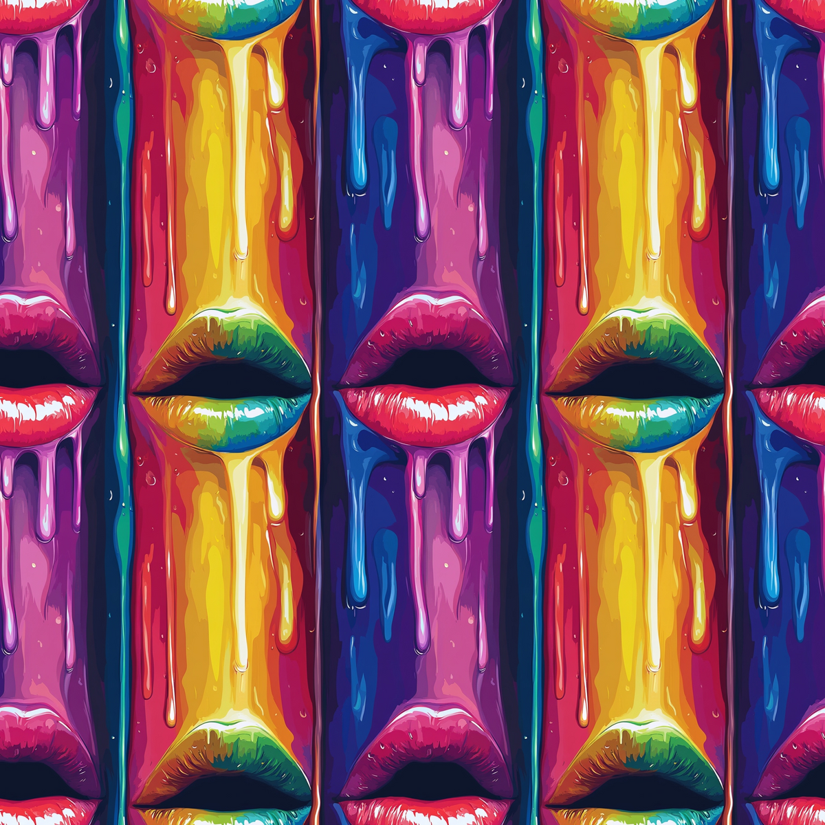 Melting Kisses Pattern 1 Minky Fabric