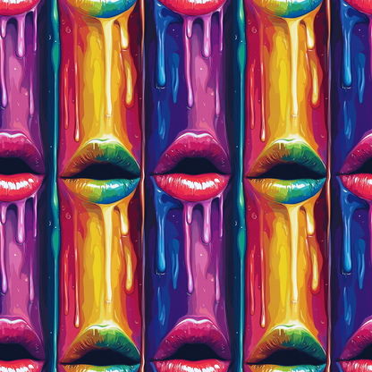 Melting Kisses Pattern 1 Minky Fabric