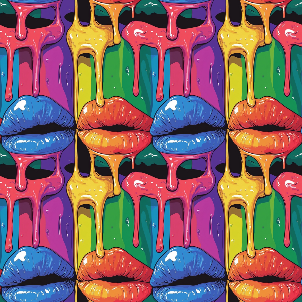 Melting Kisses Pattern 4 Minky Fabric