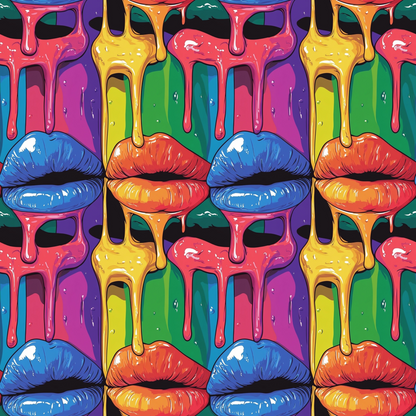 Melting Kisses Pattern 4 Minky Fabric