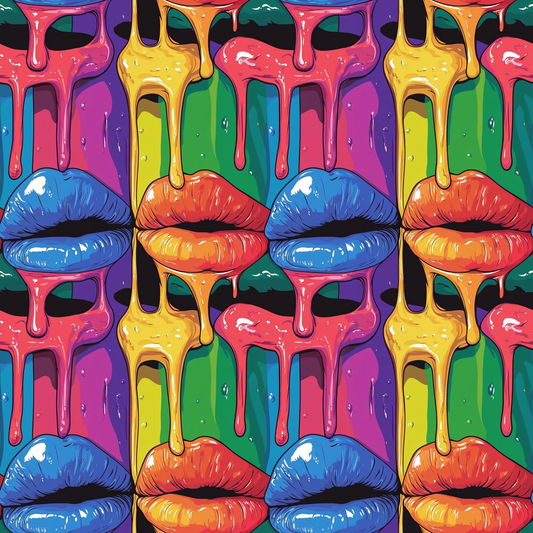 Melting Kisses Pattern 4 Minky Fabric