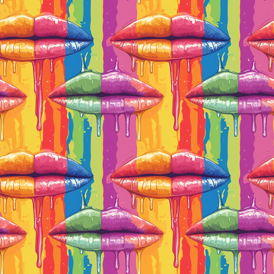 Melting Kisses Pattern 7 Minky Fabric
