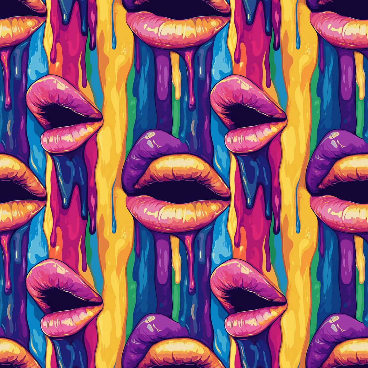 Melting Kisses Pattern 8 Minky Fabric