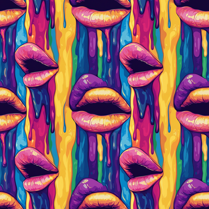 Melting Kisses Pattern 8 Minky Fabric