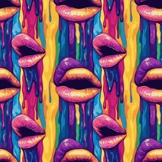 Melting Kisses Pattern 8 Minky Fabric
