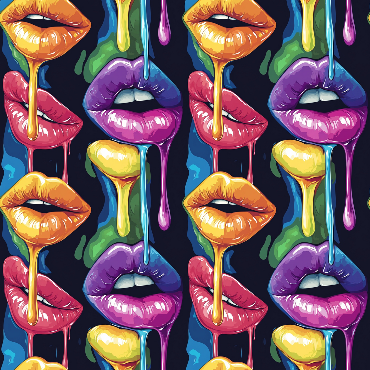 Melting Kisses Pattern 9 Minky Fabric