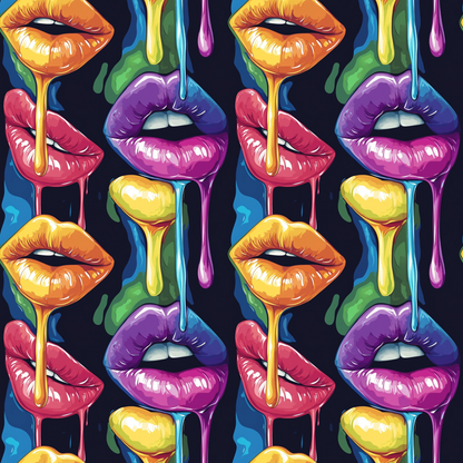 Melting Kisses Pattern 9 Minky Fabric