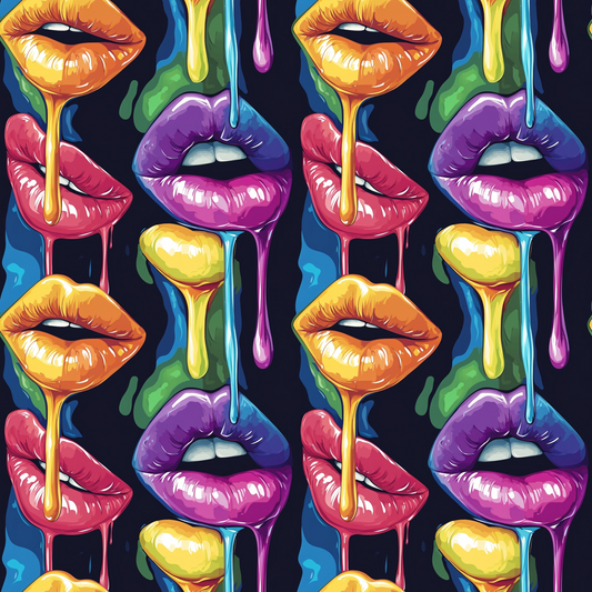 Melting Kisses Pattern 9 Minky Fabric