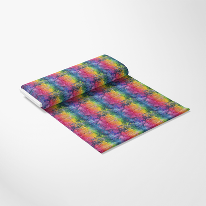 Rainbow Grunge Wall Pattern 10 Quilting Cotton Fabric