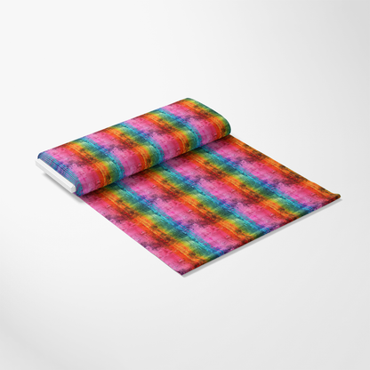 Rainbow Grunge Wall Pattern 4 Quilting Cotton Fabric