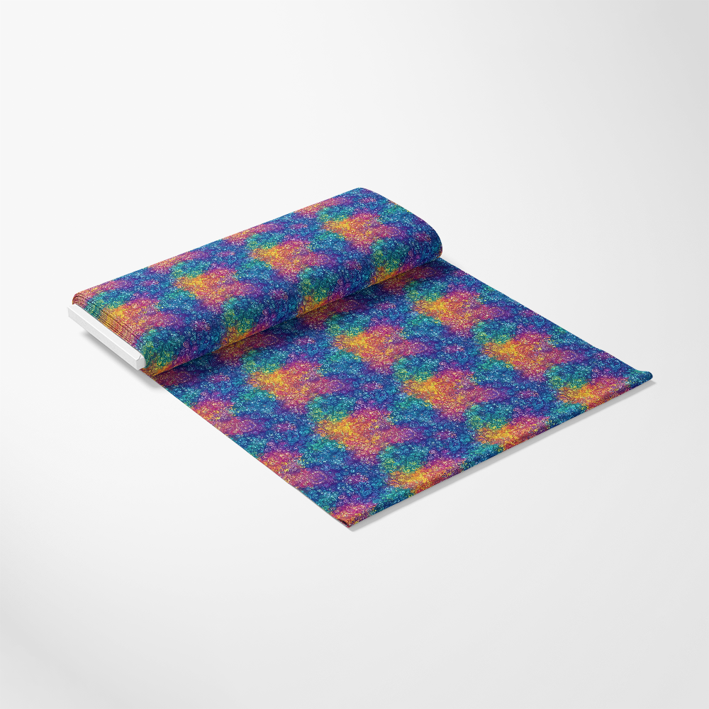 Rainbow Mandala Pattern 14 Quilting Cotton Fabric