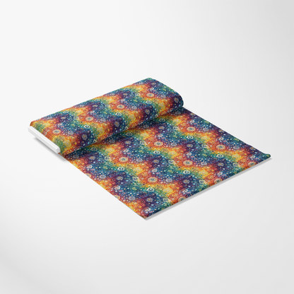 Rainbow Mandala Pattern 2 Quilting Cotton Fabric