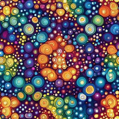 Prismatic Kaleidoscope Pattern 7 Minky Fabric
