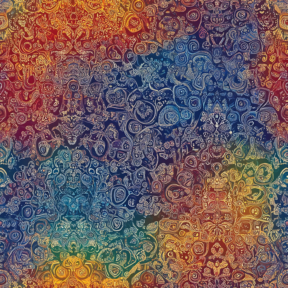 Prismatic Kaleidoscope Pattern 8 Minky Fabric
