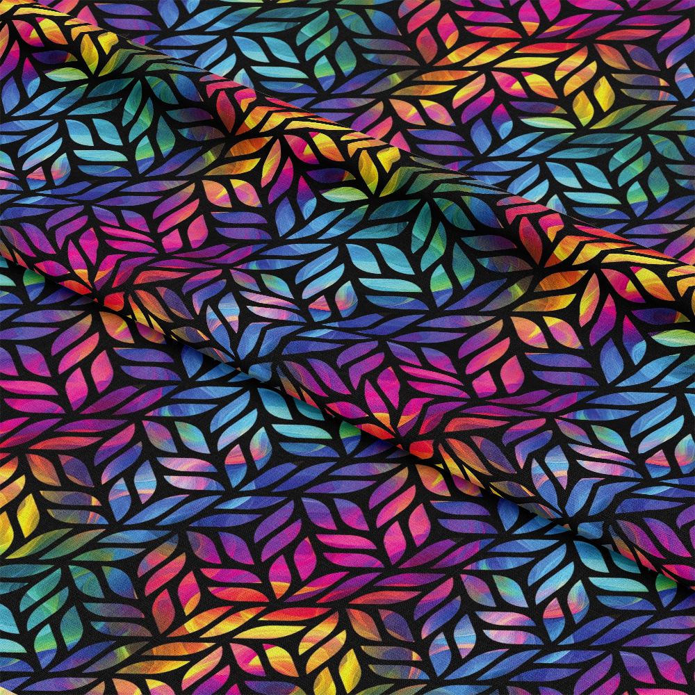Rainbow Smoke Pattern 21 Quilting Cotton Fabric