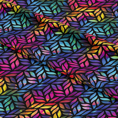 Rainbow Smoke Pattern 21 Quilting Cotton Fabric
