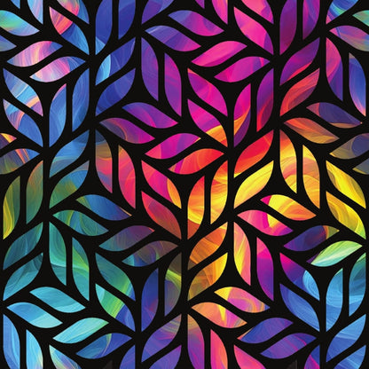 Prism Petals Pattern 21 Minky Fabric