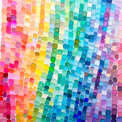 Rainbow Watercolor Shapes Pattern 10 Quilting Cotton Fabric