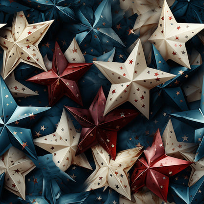 Realistic 4th of July Pattern 9 Quilting Cotton Fabric