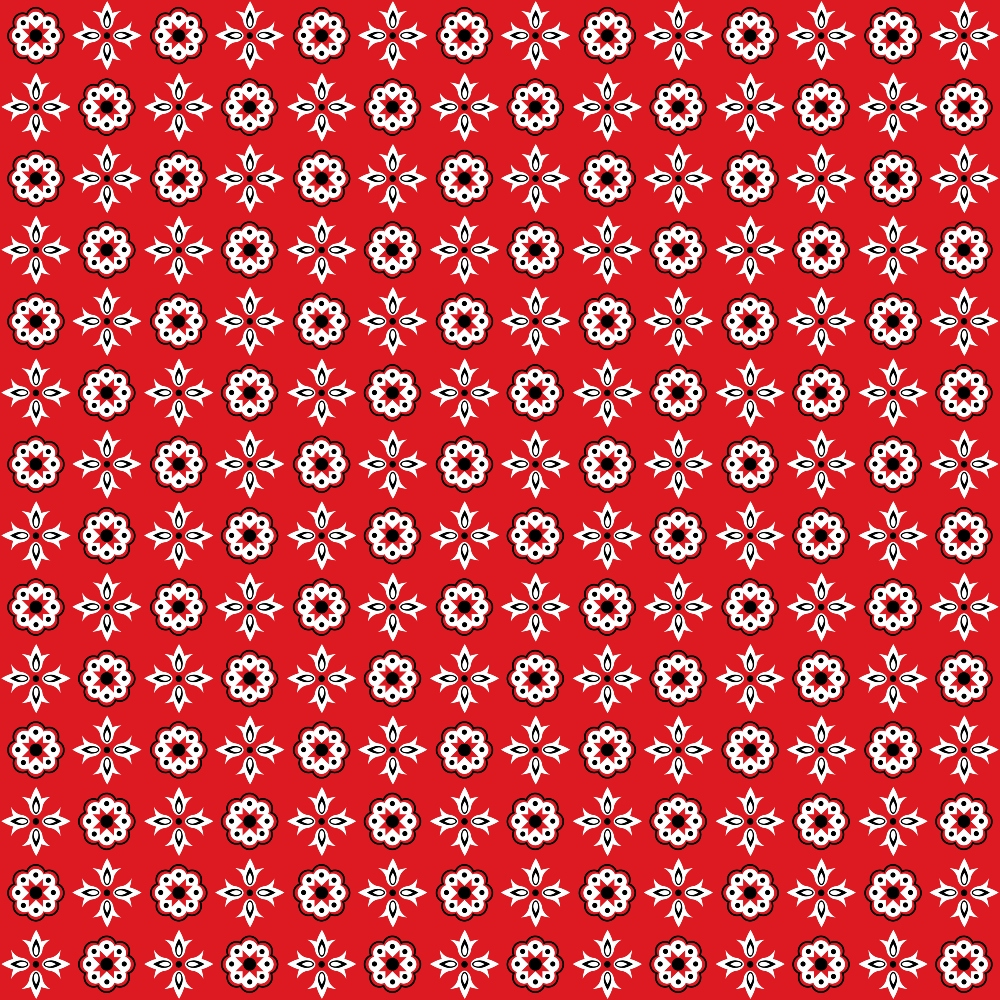 Scarlet Paisley Pattern 12 Minky Fabric