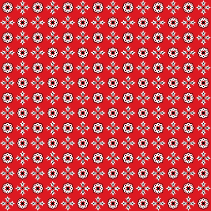 Scarlet Paisley Pattern 12 Minky Fabric