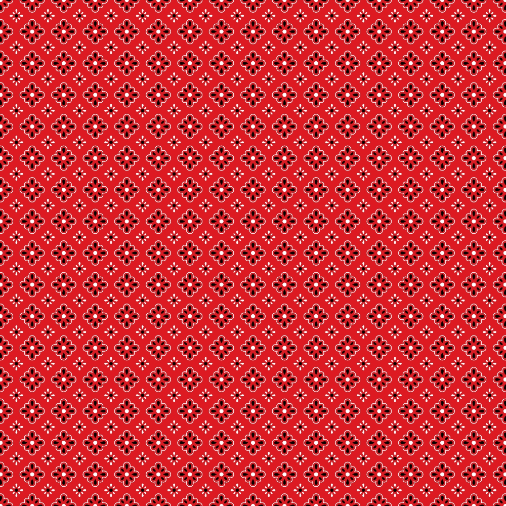 Scarlet Paisley Pattern 9 Minky Fabric
