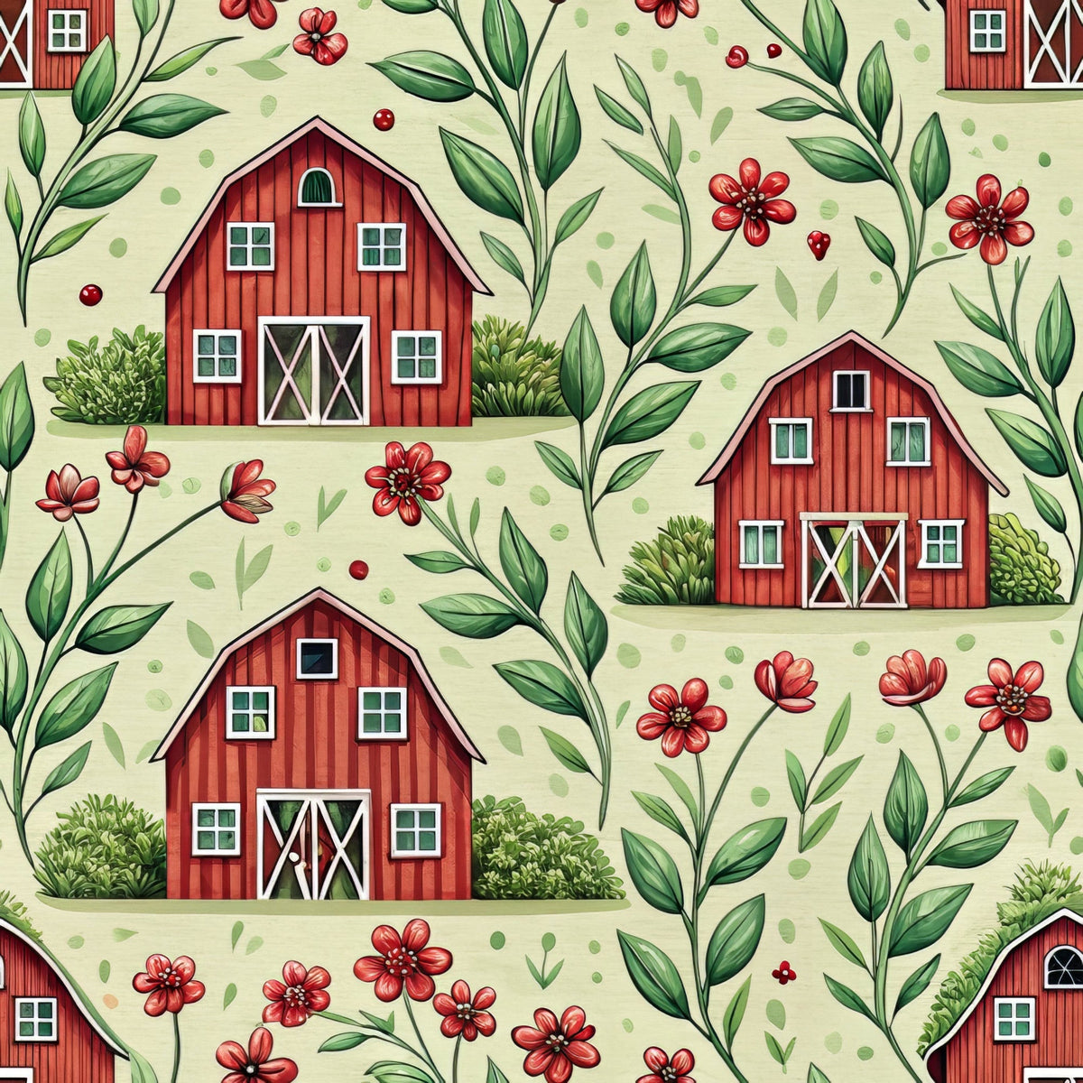 Barnyard Blooms Pattern 11 Minky Fabric