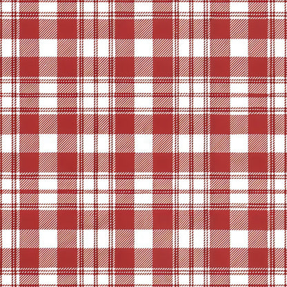 Red Farmhouse Pattern 4 Quilting Cotton Fabric