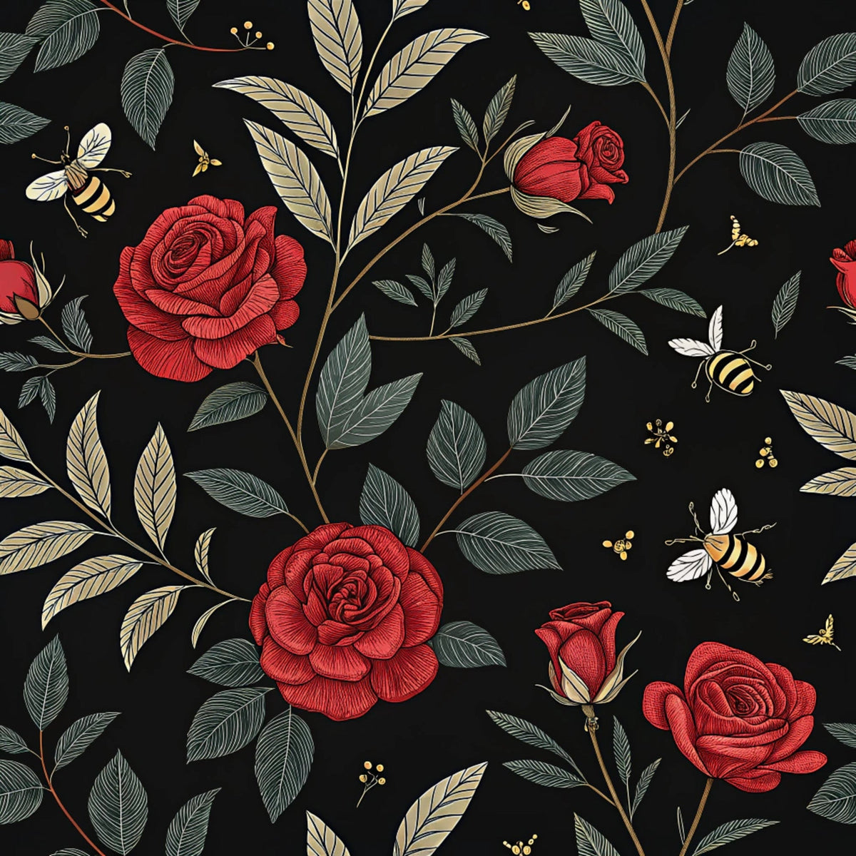 Scarlet Hive Pattern 21 Minky Fabric
