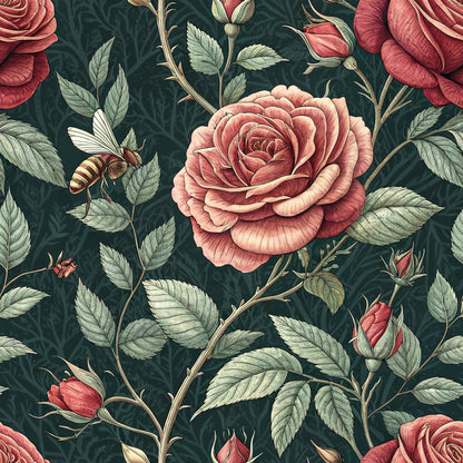 Scarlet Hive Pattern 2 Minky Fabric